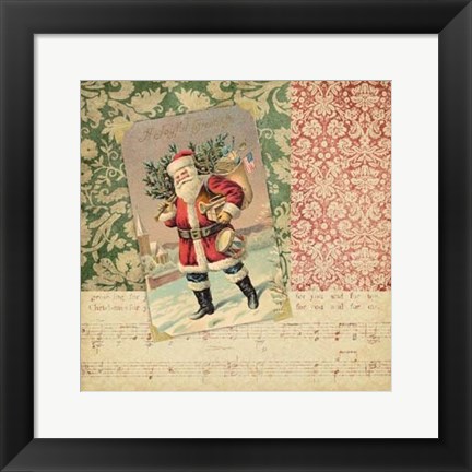 Framed Victorian Christmas IV Print