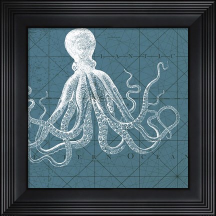 Framed Coastal Menagerie VII Print