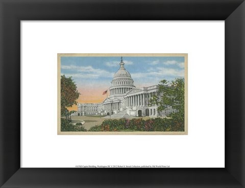 Framed Capitol Building, Washington, D.C. Print