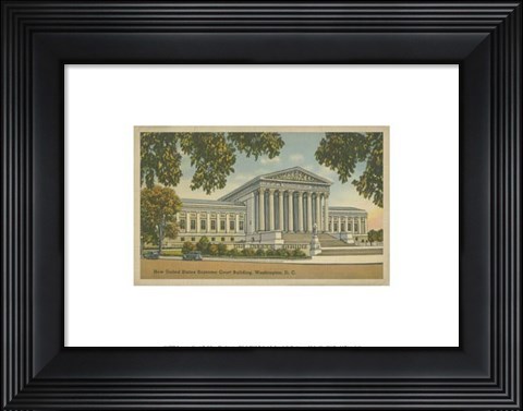 Framed Supreme Court Building, Wash, D.C. Print