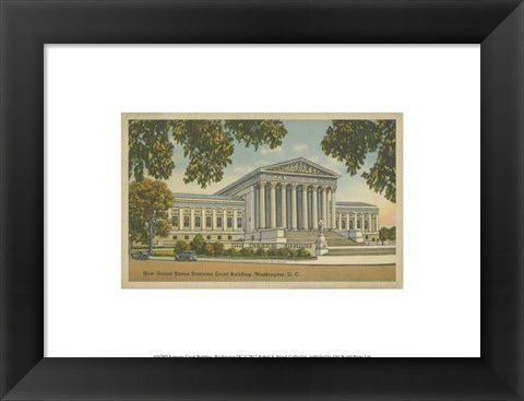 Framed Supreme Court Building, Wash, D.C. Print