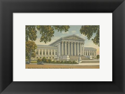 Framed Supreme Court Building, Wash, D.C. Print