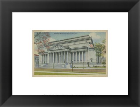 Framed National Archives, Washington, D.C. Print