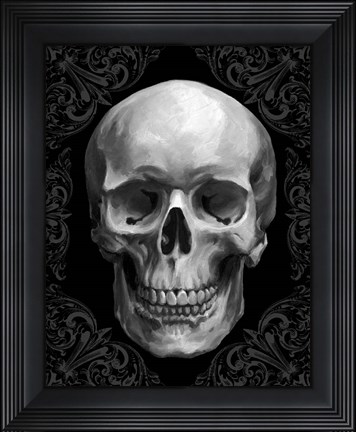 Framed Glam Skull Print