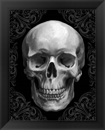 Framed Glam Skull Print