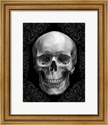 Framed Glam Skull Print