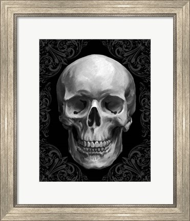 Framed Glam Skull Print