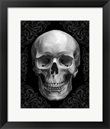 Framed Glam Skull Print