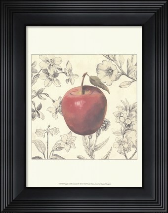 Framed Apple and Botanicals Print