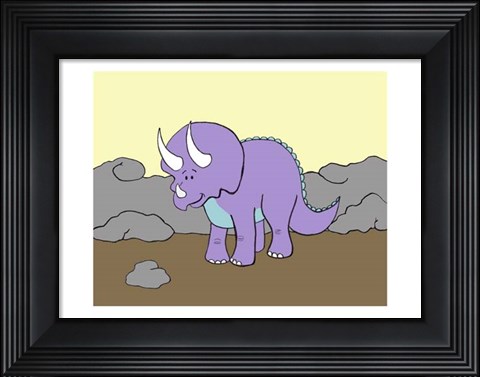 Framed Prehistoric Playtime II Print