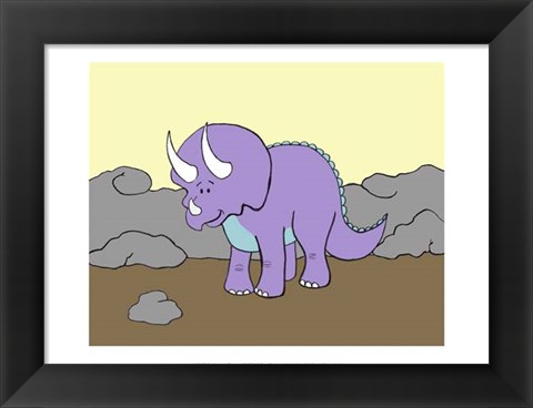 Framed Prehistoric Playtime II Print