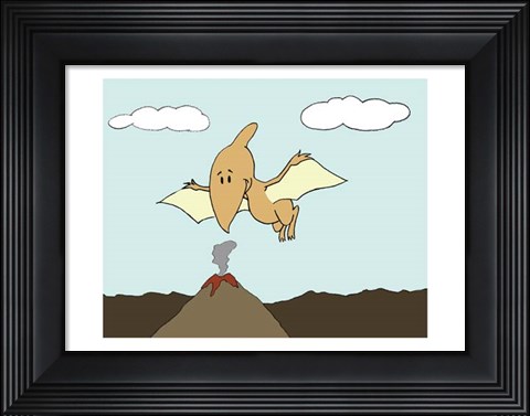 Framed Prehistoric Playtime III Print