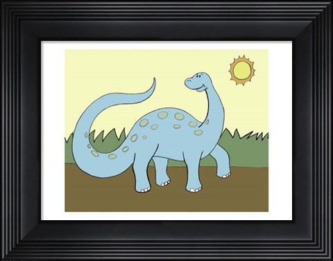 Framed Prehistoric Playtime IV Print