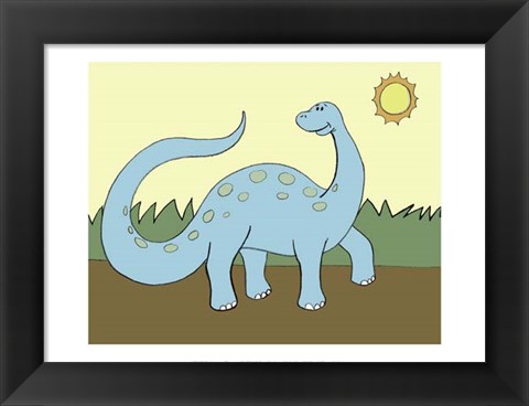 Framed Prehistoric Playtime IV Print