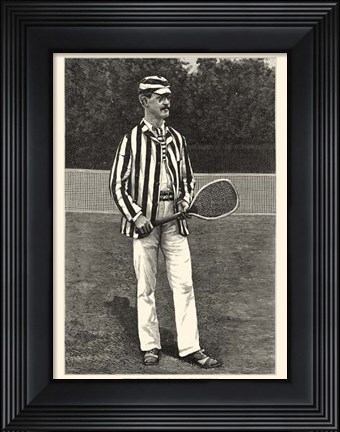 Framed Harper&#39;s Weekly Tennis I Print