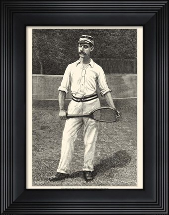 Framed Harper&#39;s Weekly Tennis II Print