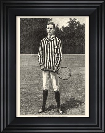 Framed Harper&#39;s Weekly Tennis III Print