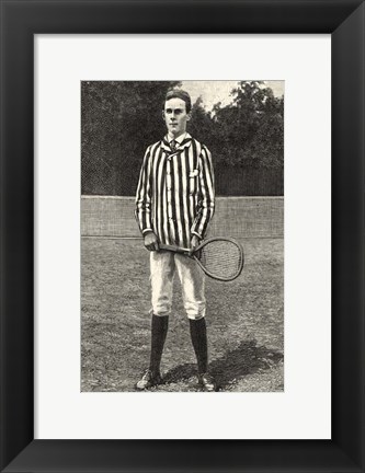 Framed Harper&#39;s Weekly Tennis III Print