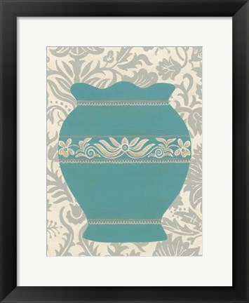 Framed Pottery Patterns IV Print