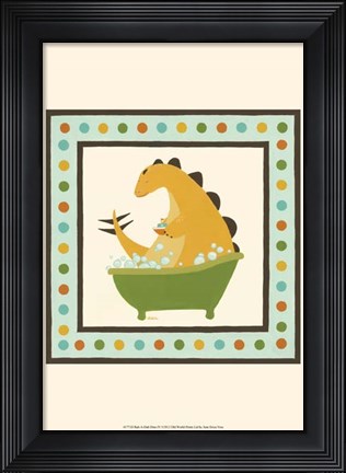 Framed Rub-A-Dub Dino IV Print