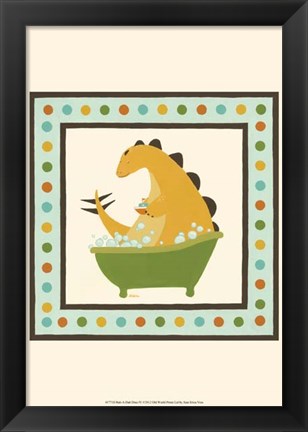 Framed Rub-A-Dub Dino IV Print