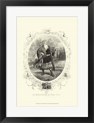 Framed King Lear Print