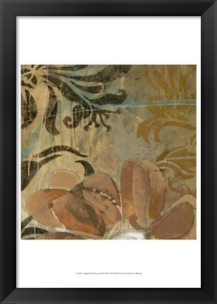 Framed Cropped Floral Abstraction II Print