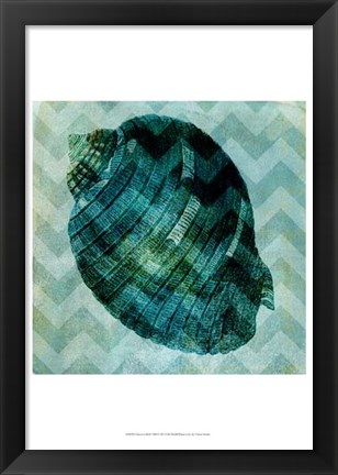 Framed Chevron Shell VIII Print