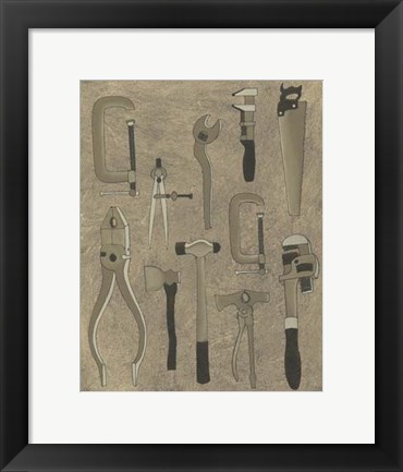 Framed Tools II Print