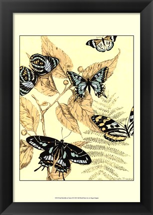 Framed Spa Butterflies in Nature II Print