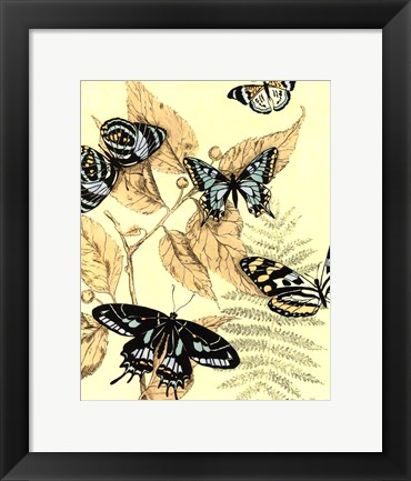 Framed Spa Butterflies in Nature II Print
