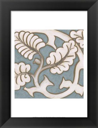 Framed Ornamental Leaf II Print