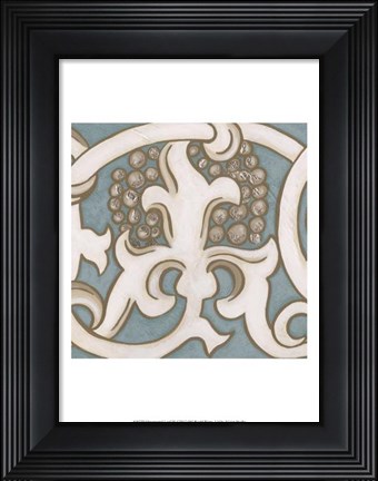 Framed Ornamental Leaf III Print