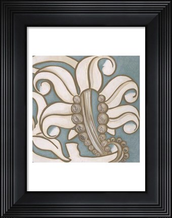 Framed Ornamental Leaf IV Print