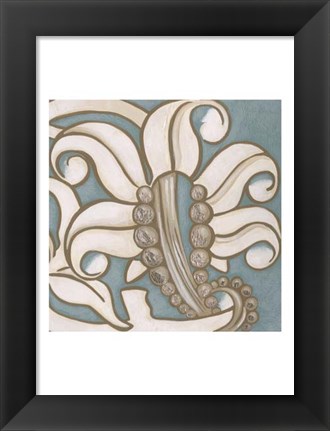 Framed Ornamental Leaf IV Print