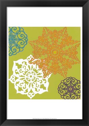 Framed Vibrant Winter Lace II Print