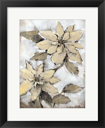 Framed Poinsettia Study I Print