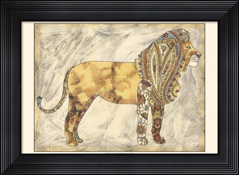 Framed Royal Lion Print