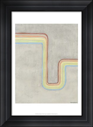 Framed Retro Rhythm I Print