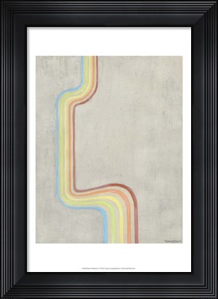 Framed Retro Rhythm IV Print