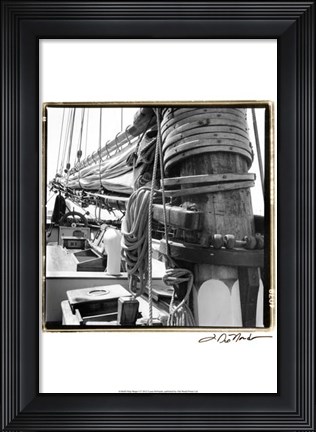 Framed Ship Shape I Print
