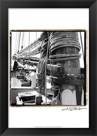 Framed Ship Shape I Print