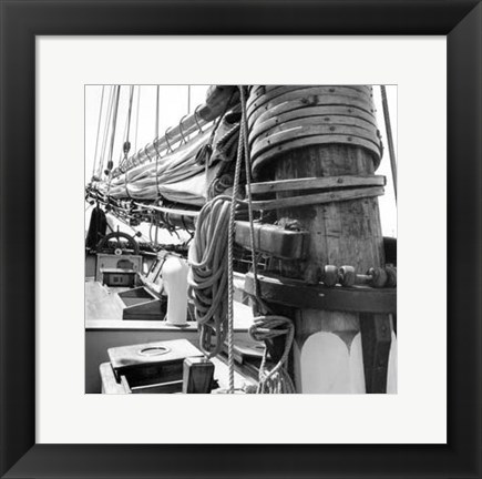Framed Ship Shape I Print