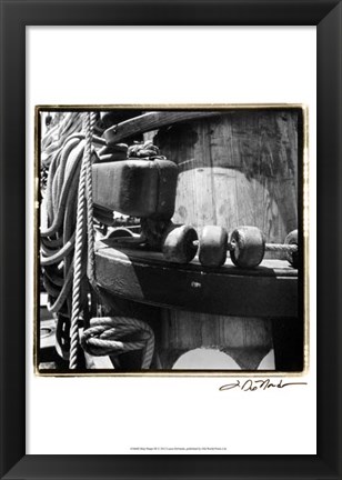Framed Ship Shape III Print