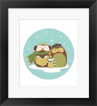 Framed Happy Owlidays II Print