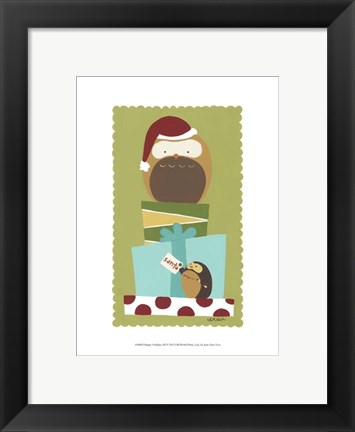 Framed Happy Owlidays III Print