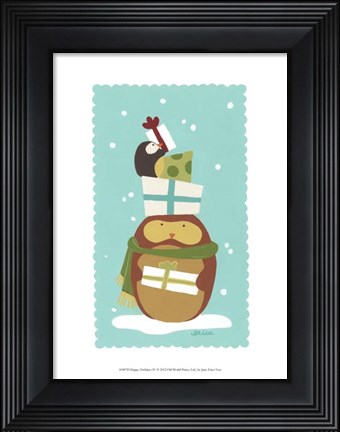Framed Happy Owlidays IV Print