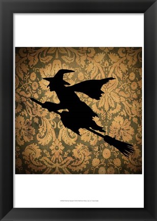 Framed Witch &amp; Damask Print