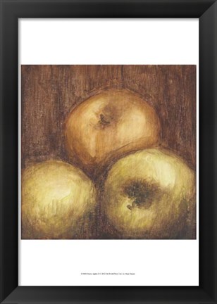 Framed Rustic Apples II Print