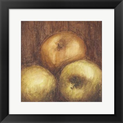 Framed Rustic Apples II Print